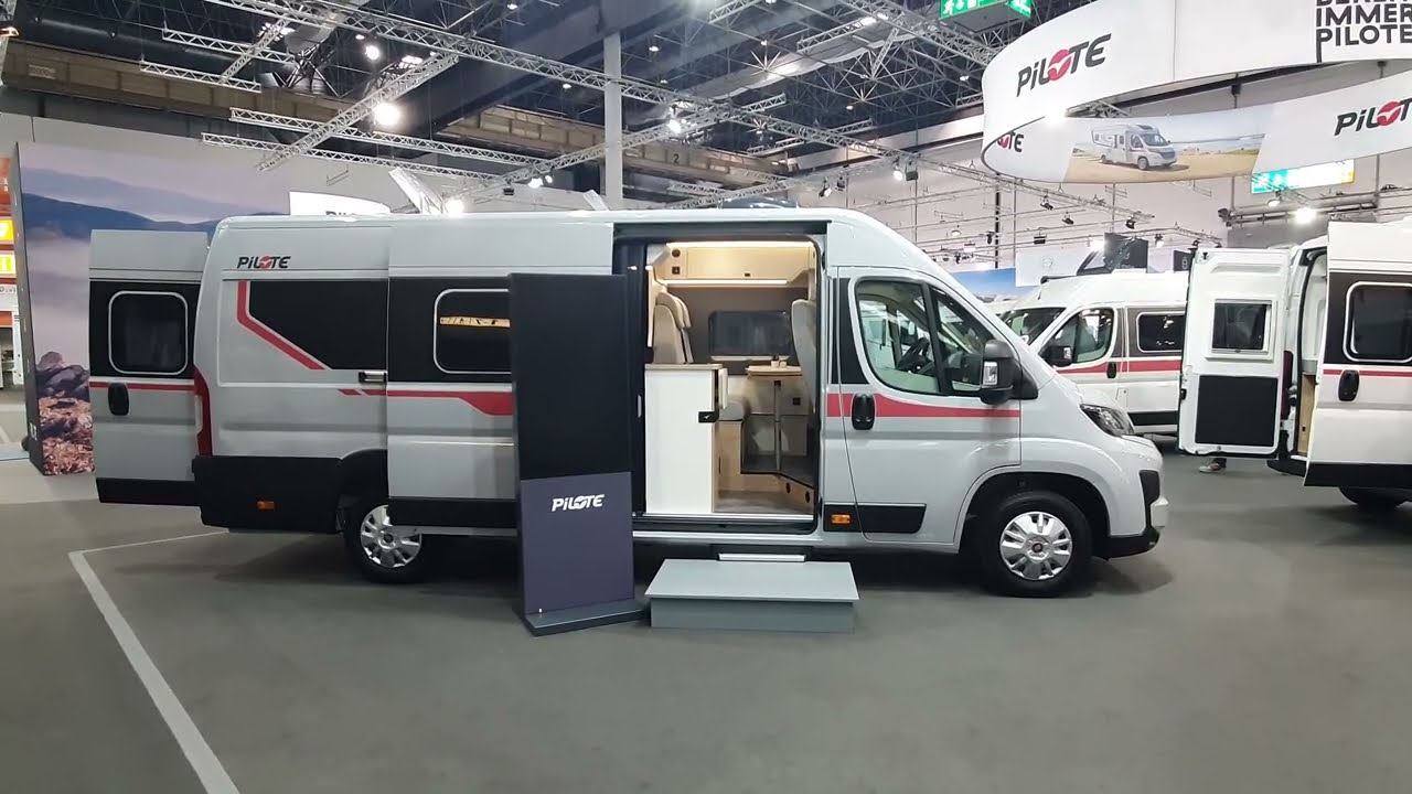 Pilote V630S campervan with CLEVER STORAGE. Sleeps four.