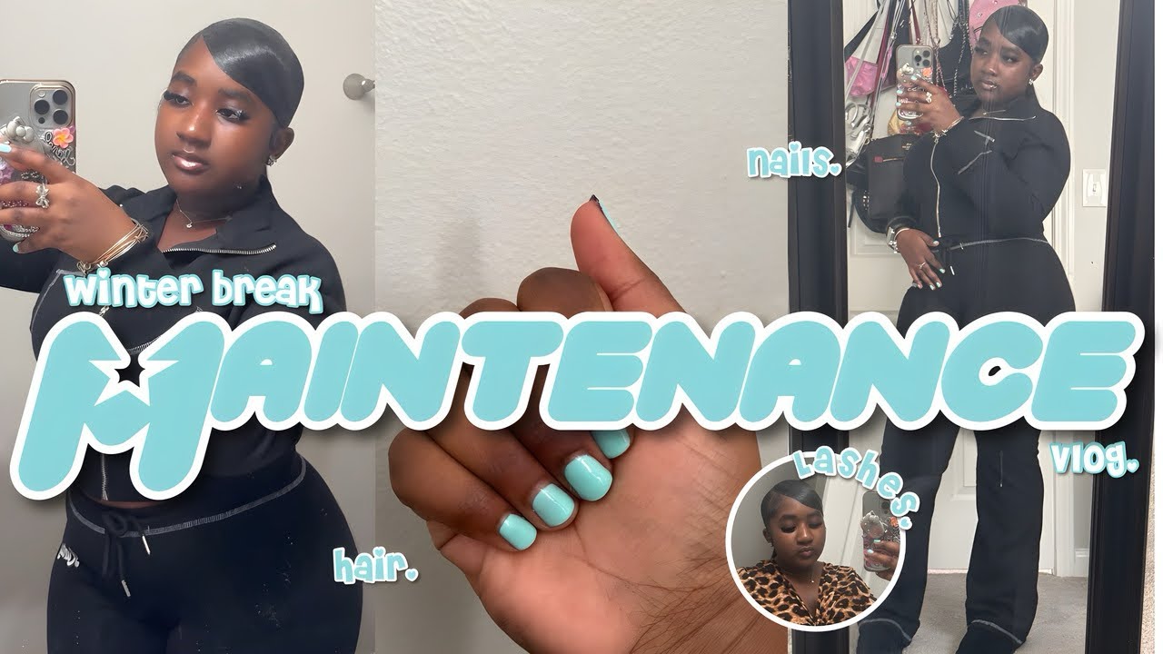 WINTER MAINTENANCE VLOG ♡ storytime, hair, nails, lashes