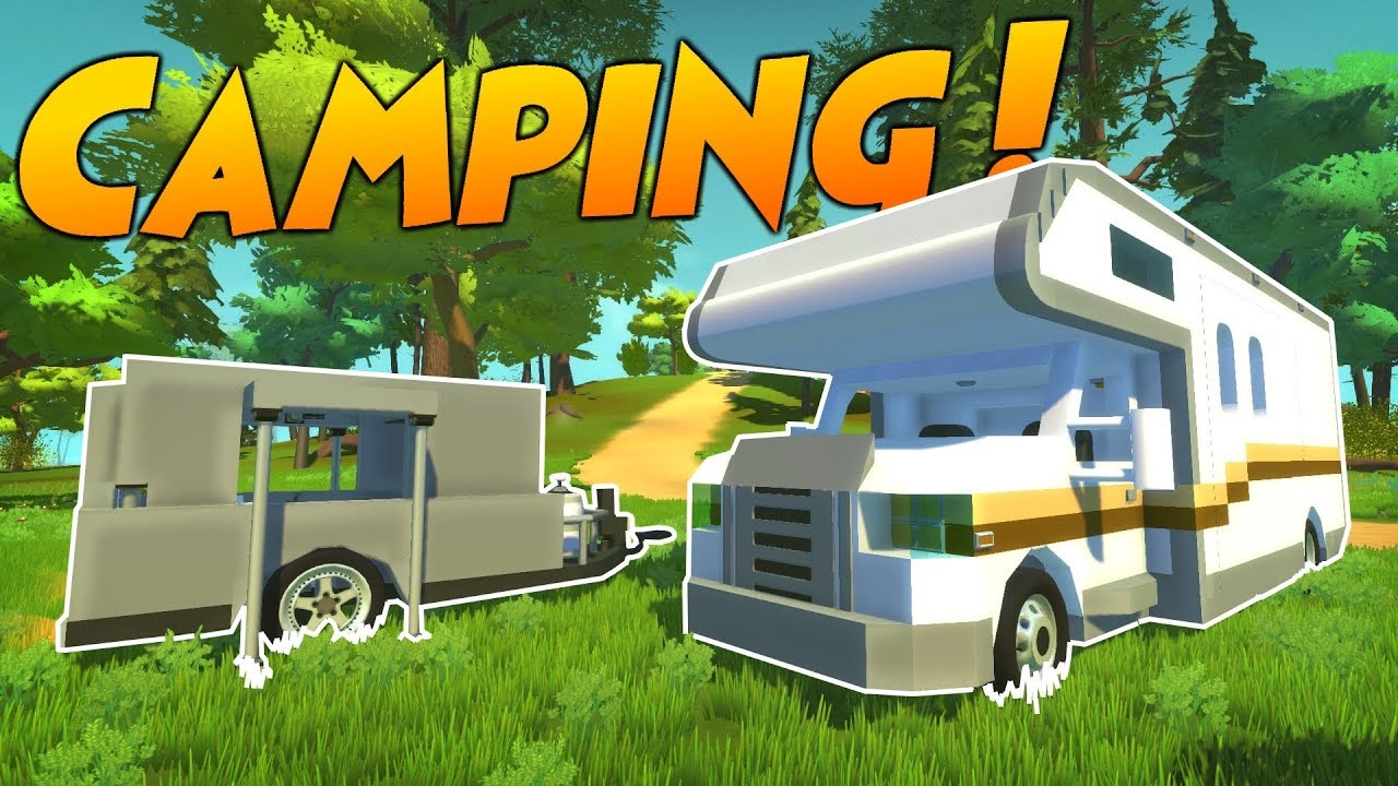 PISTON RV and POP-UP CAMPER WITH TRUCK! - Scrap Mechanic Creations! - Episode 105