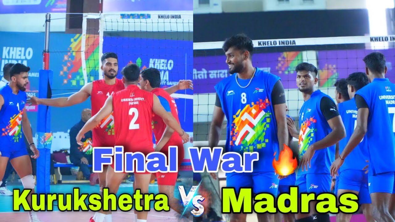 Final War 🔥Madras Vs Kurukshetra University | Khelo India University Games 2025
