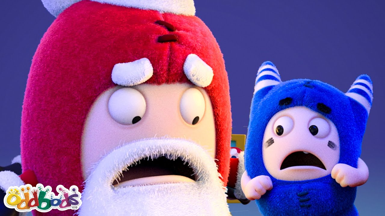 The Long Queue To See Santa | Baby Oddbods | Funny Cartoons For Kids