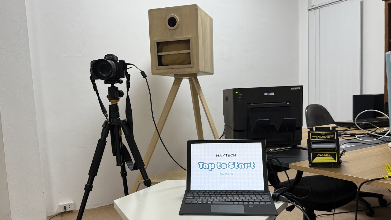 Setup photobooth trọn gói - Thiết bị cụ thể & Giá thực tế