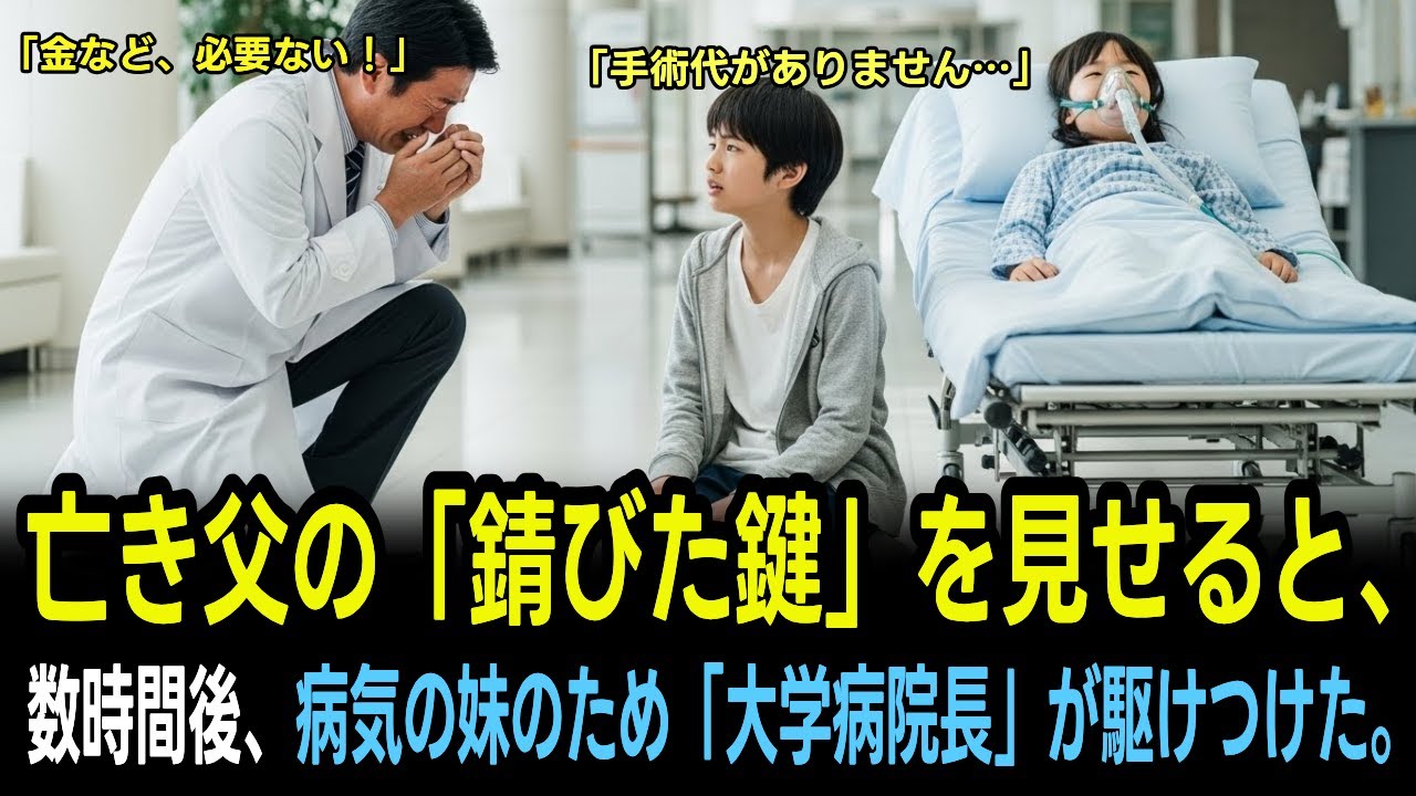 「金がなくてごめんな」と渡された錆びた鍵…しかしそれは大学病院を動かす「フリーパス」であり、父の命の代償だった【人生ドラマ】