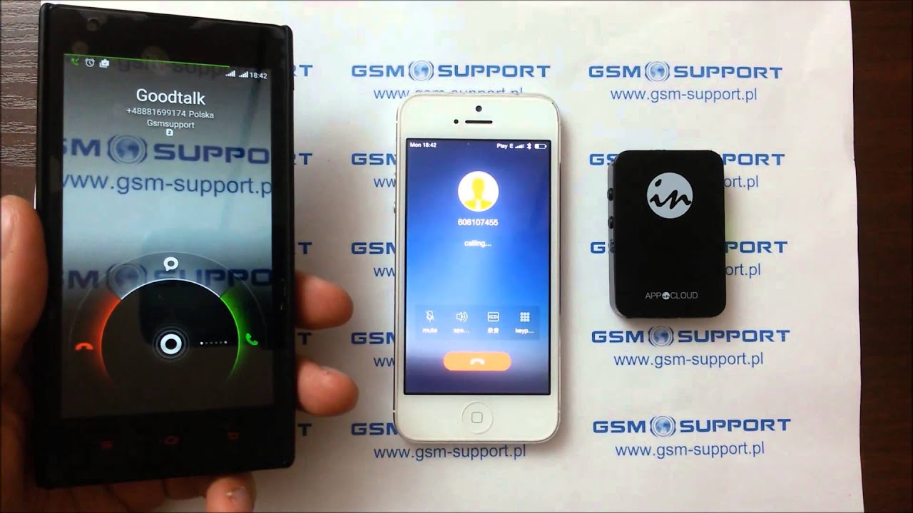 Adapter dual sim aktywny bluetooth GoodTalk w połączeniu z iPhone 5
