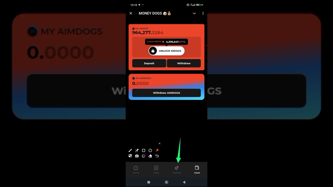Moneydogs airdrop - How to withdraw, stake & unstake your Mdogs token successfully