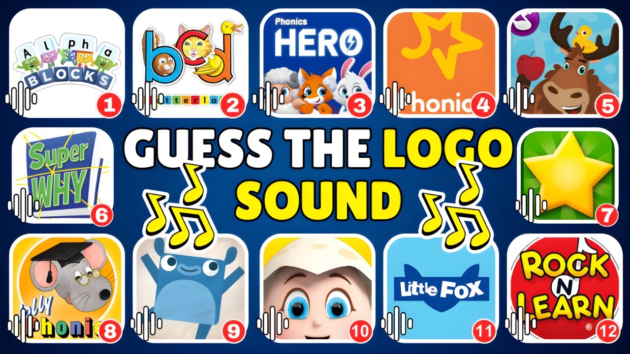 Guess The Preschool Phonics & Letter Sound Logo 🔊 | Alphablocks, Jolly Phonics, Super Why