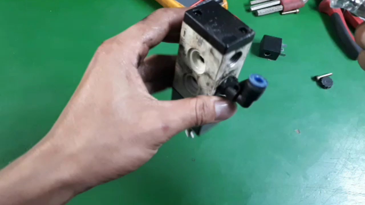 Cara memperbaiki selenoid valve pneumatic #fyp