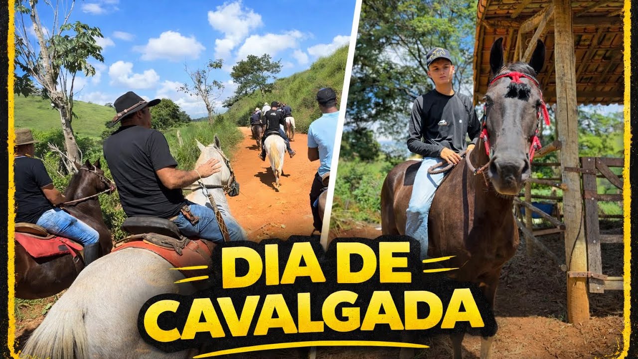 Fui em uma cavalgada muito grande com o meu garanh&atilde;o 😱