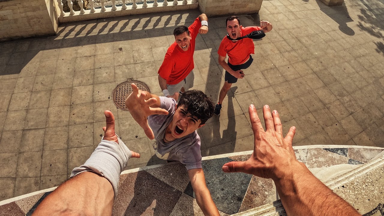 ESCAPING ANGRY BROTHERS (Epic Parkour POV Chase)