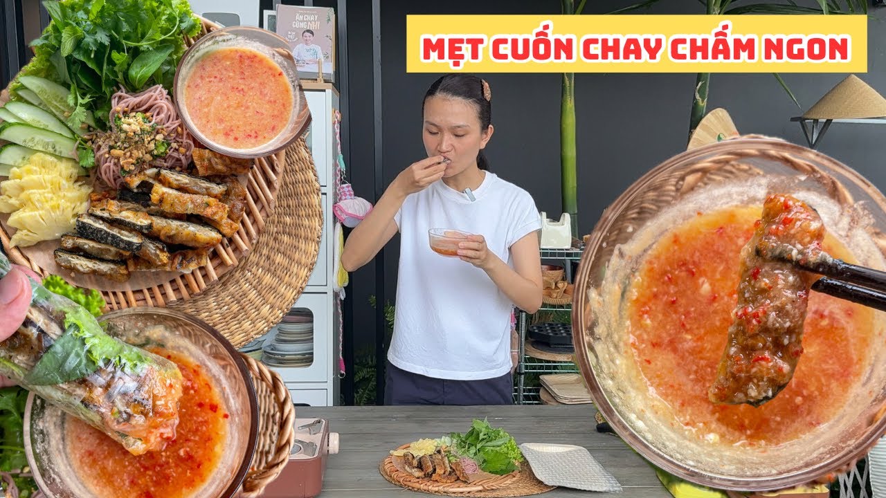 Cách Làm Chả Nấm Vỏ Giòn Cuốn Bánh Tráng và Nước Chấm Ngon | Accnhi 
