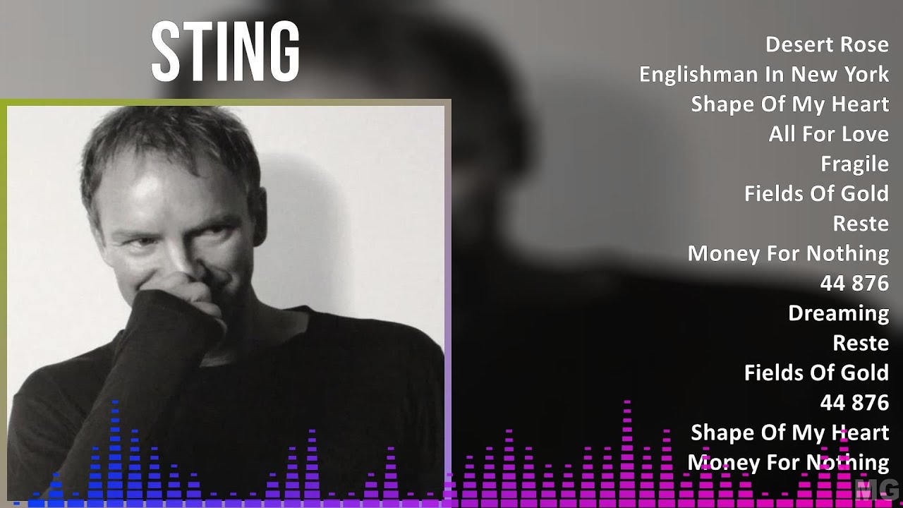 Sting 2024 MIX Greatest Hits - Desert Rose, Englishman In New York, Shape Of My Heart, All For Love