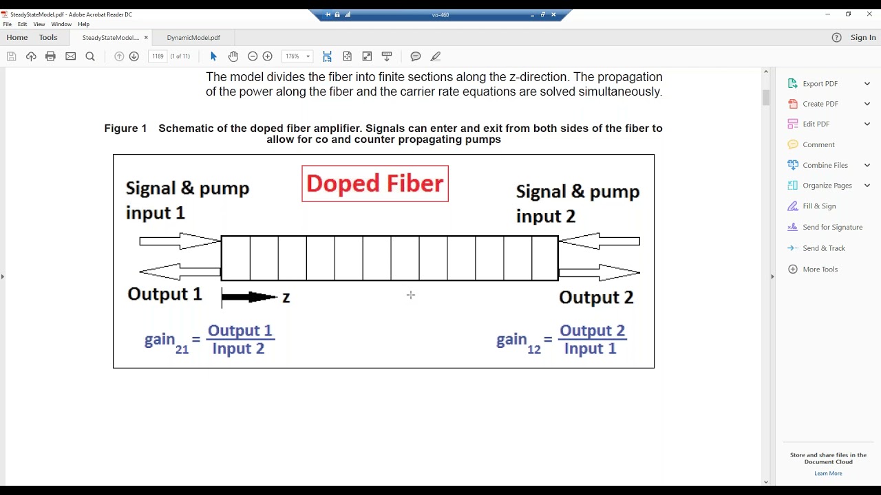 Simulating Doped Fiber Amplifiers using OptiSystem