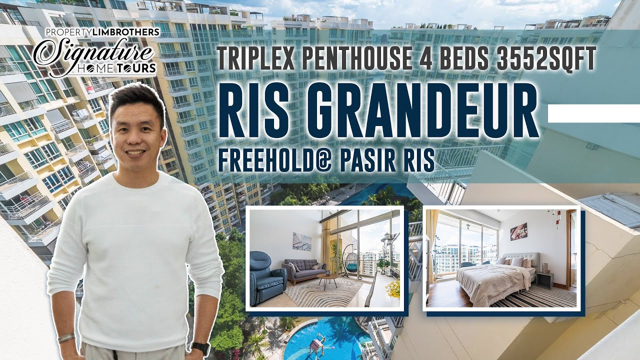 Ris Grandeur | Трехуровневый пентхаус с 4 спальнями | 2,55 млн долларов | Экскурсия по дому в Син...