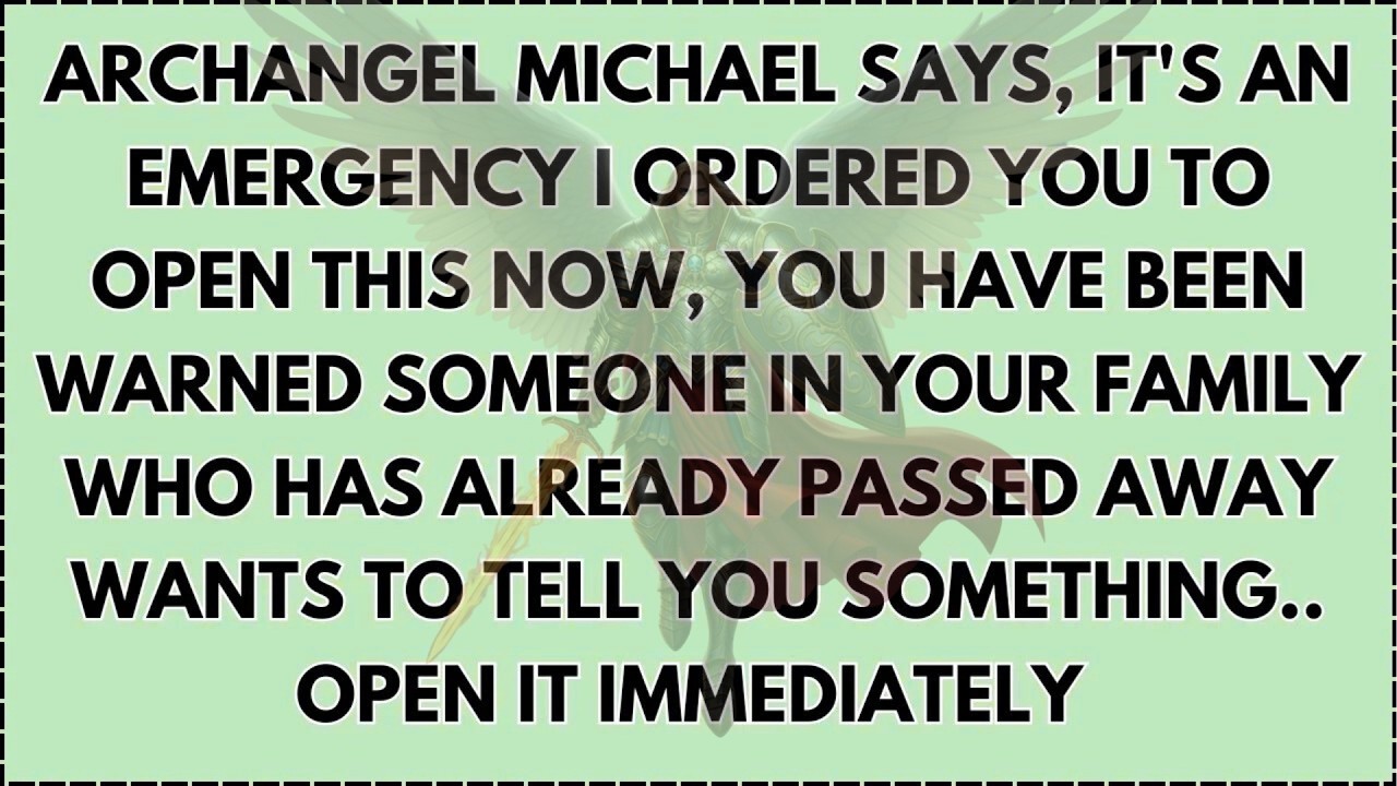 ♾️ Archangel Michael says, it's an Emergency i ordered you to open this now, you have been warned...