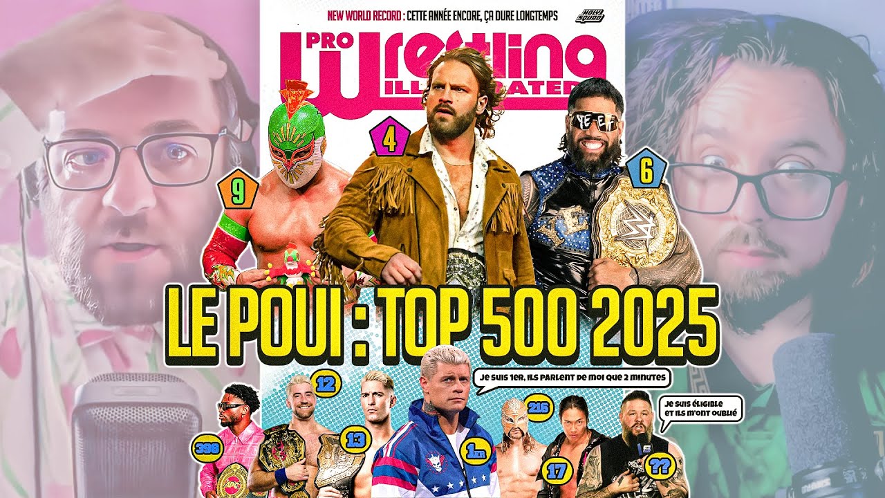 RÉACTIONS au TOP 500 des Catcheurs 2025 selon 