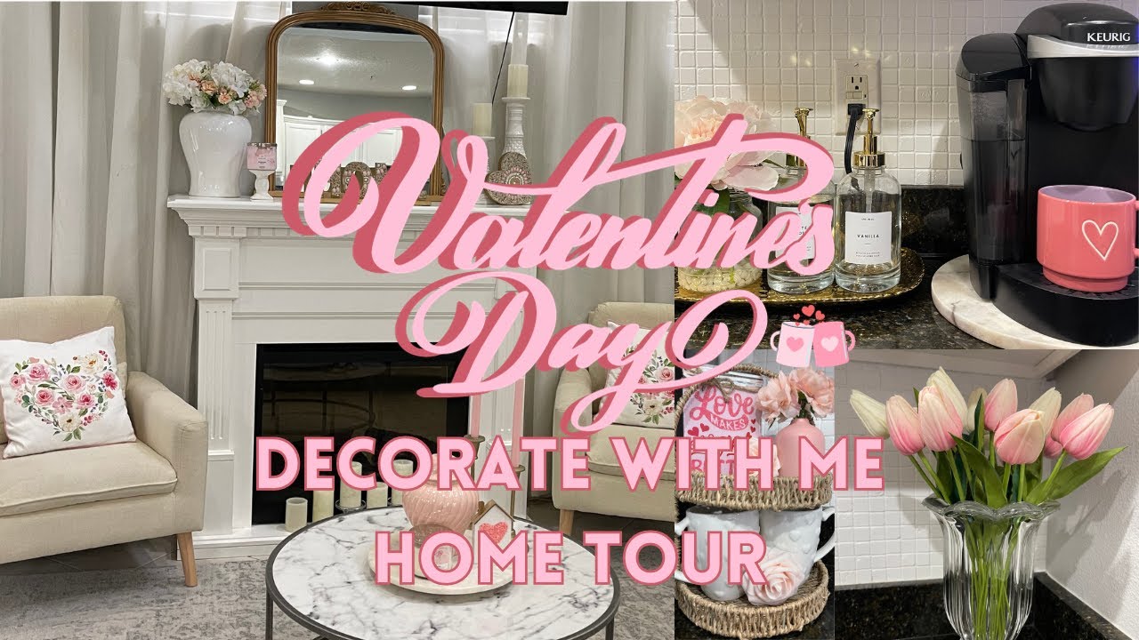 VALENTINE'S DAY DECORATE WITH ME 2024 | VALENTINE'S DAY HOME TOUR 2024 | Valentine's Day Decor Ideas