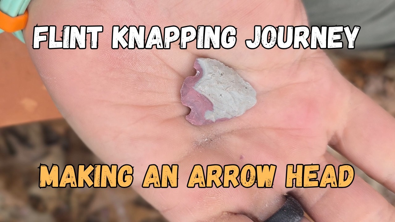 Primitive Arrowhead Making | Flint Knapping Journey