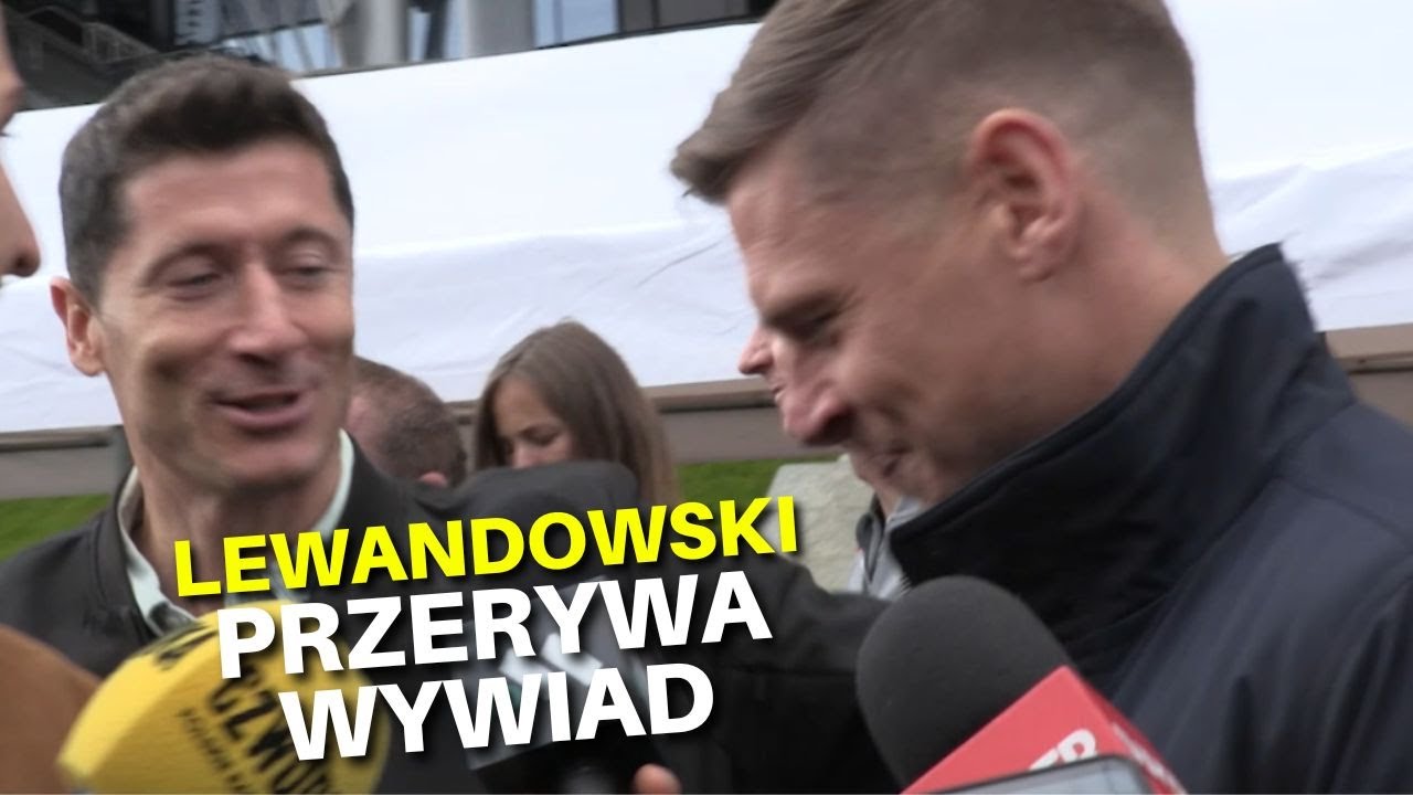 Lewandowski PRZERYWA WYWIAD Piszczka przed POLSKA-HOLANDIA!