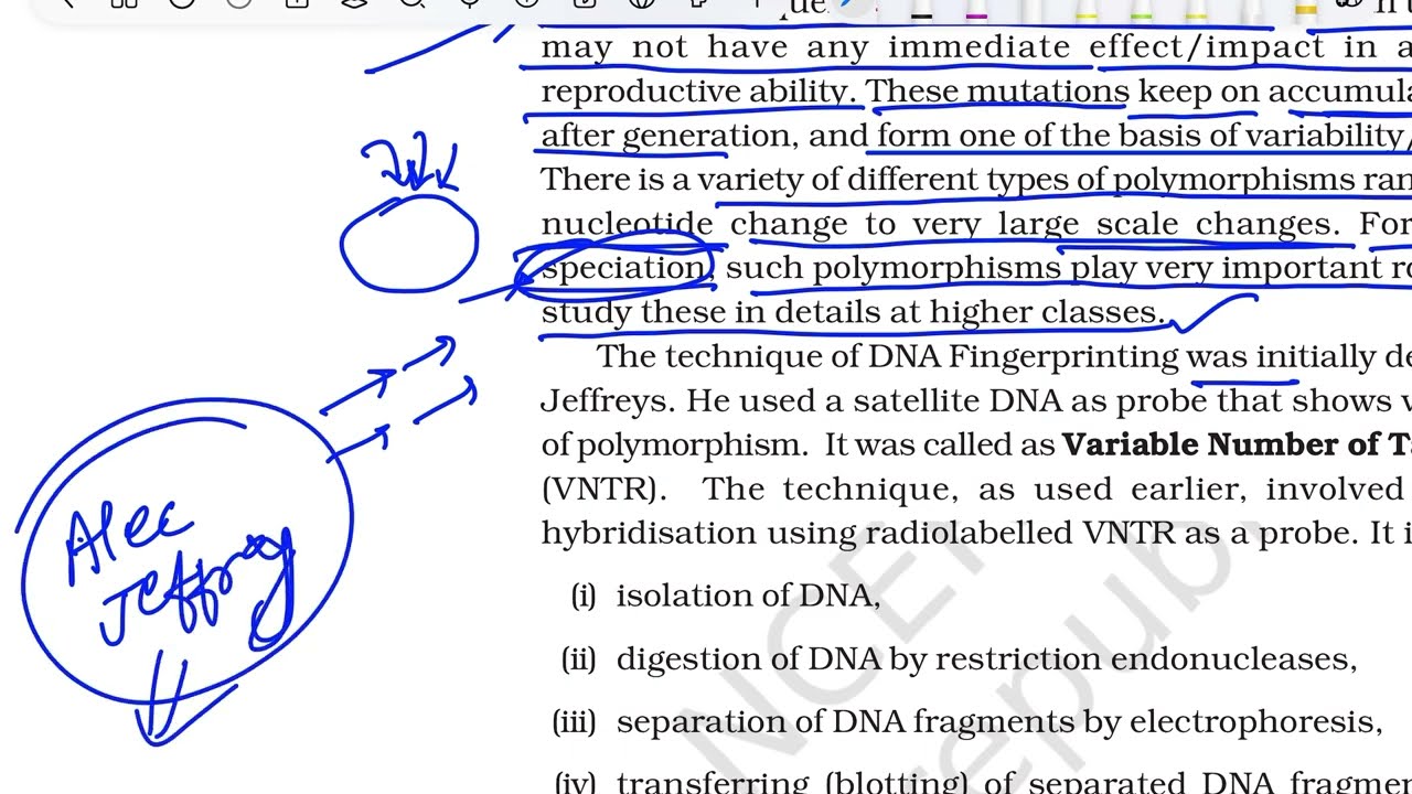 #Dnafingerprinting NCERT biology DNA fingerprinting… explained