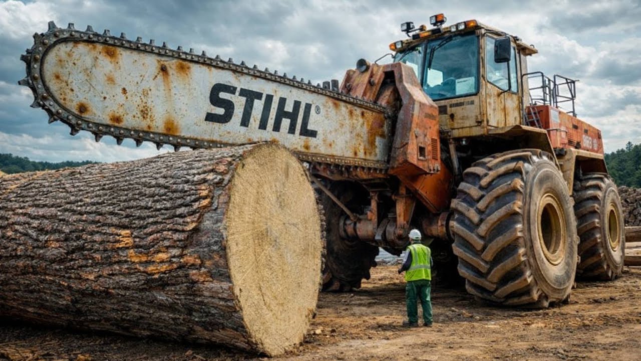 Fastest Monster Wood Chipper at Work | Extreme Tree Shredding Power