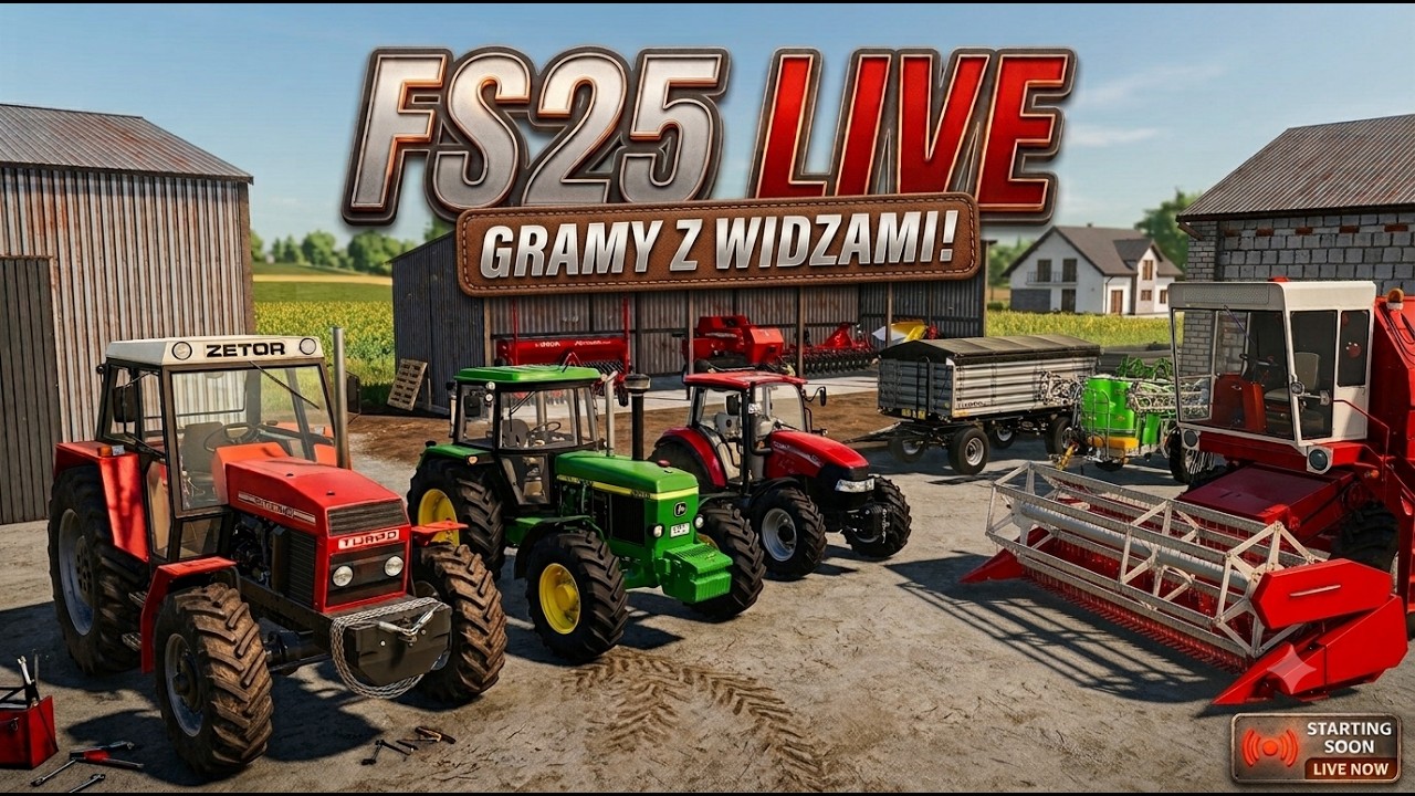 FS25: Zielonka - Gramy z Widzami! | Endixendi [Live]