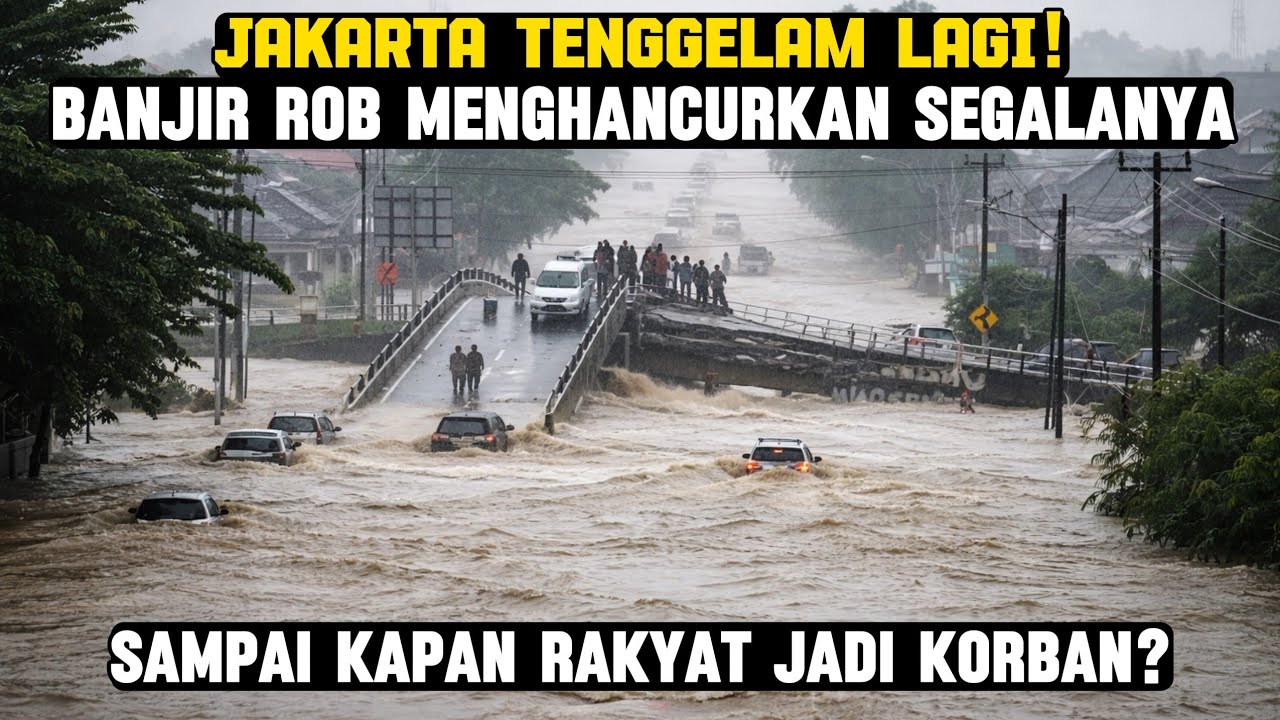 JAKARTA TENGGELAM LAGI! Banjir Rob Kian Ganas, Rakyat Menanggung Harga Kebijakan yang Salah