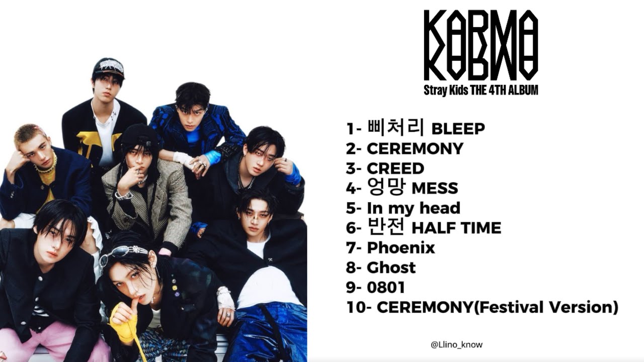 KARMA - &aacute;lbum Stray Kids !💗 [Tracklist]