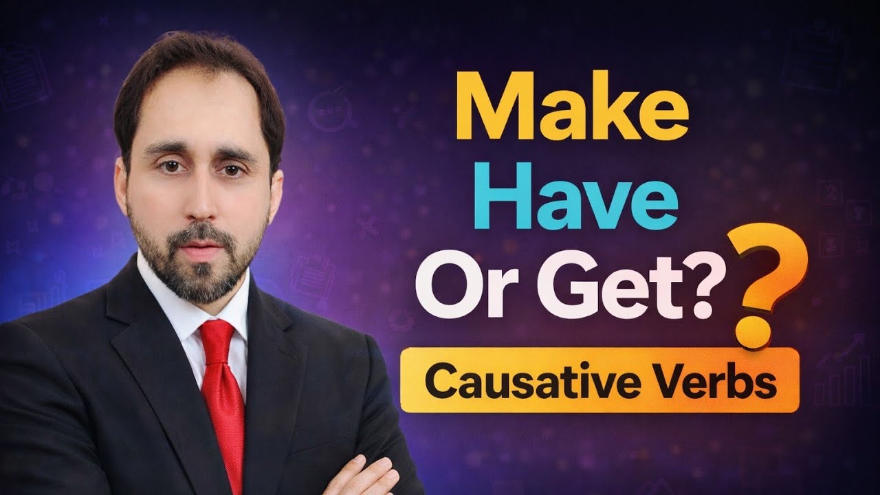 Causative verbs || get & make #causative #verbs#grammar