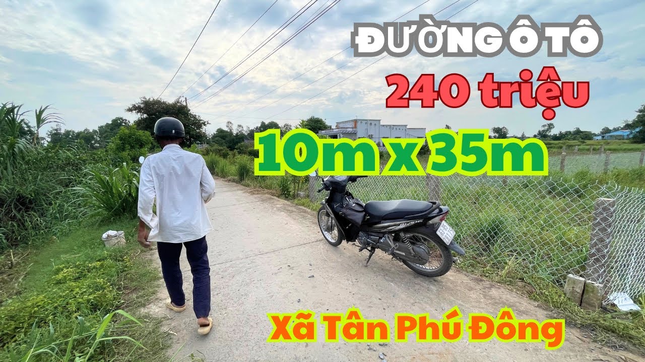 MS1965: Hết 240 triệu, 10M x 35M ĐƯỜNG Ô TÔ GẦN CHỢ PHÚ ĐÔNG 