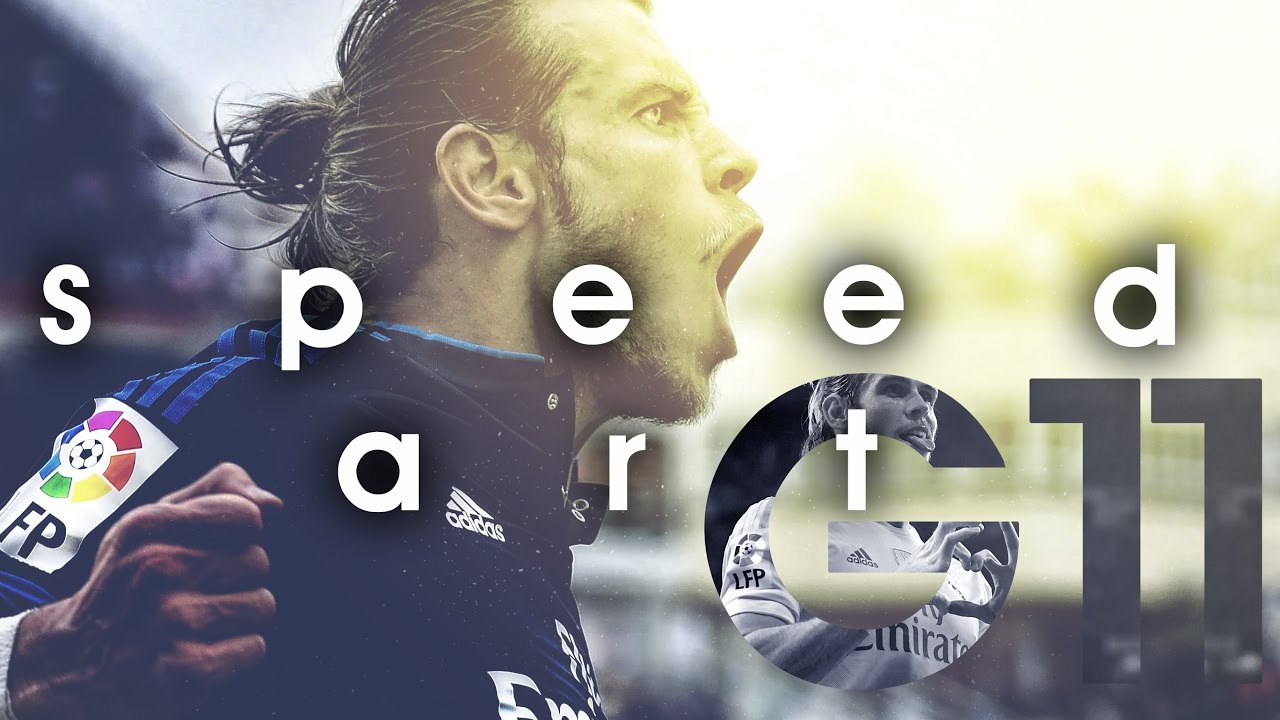 Football Speed Art - Photoshop Gareth Bale Desktop Wallpaper
