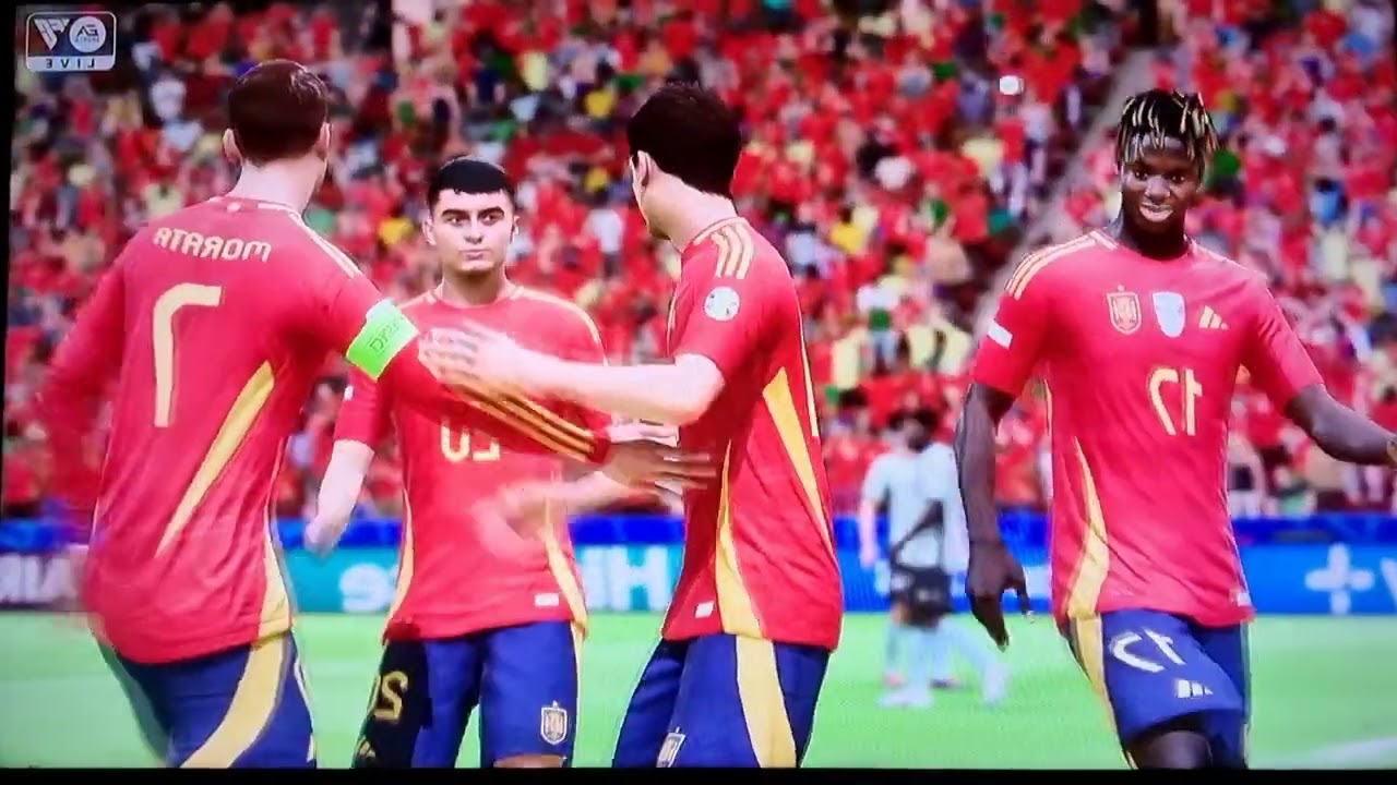 @انا ومنتخب اسبانيا ضد البرتغال دوري 16