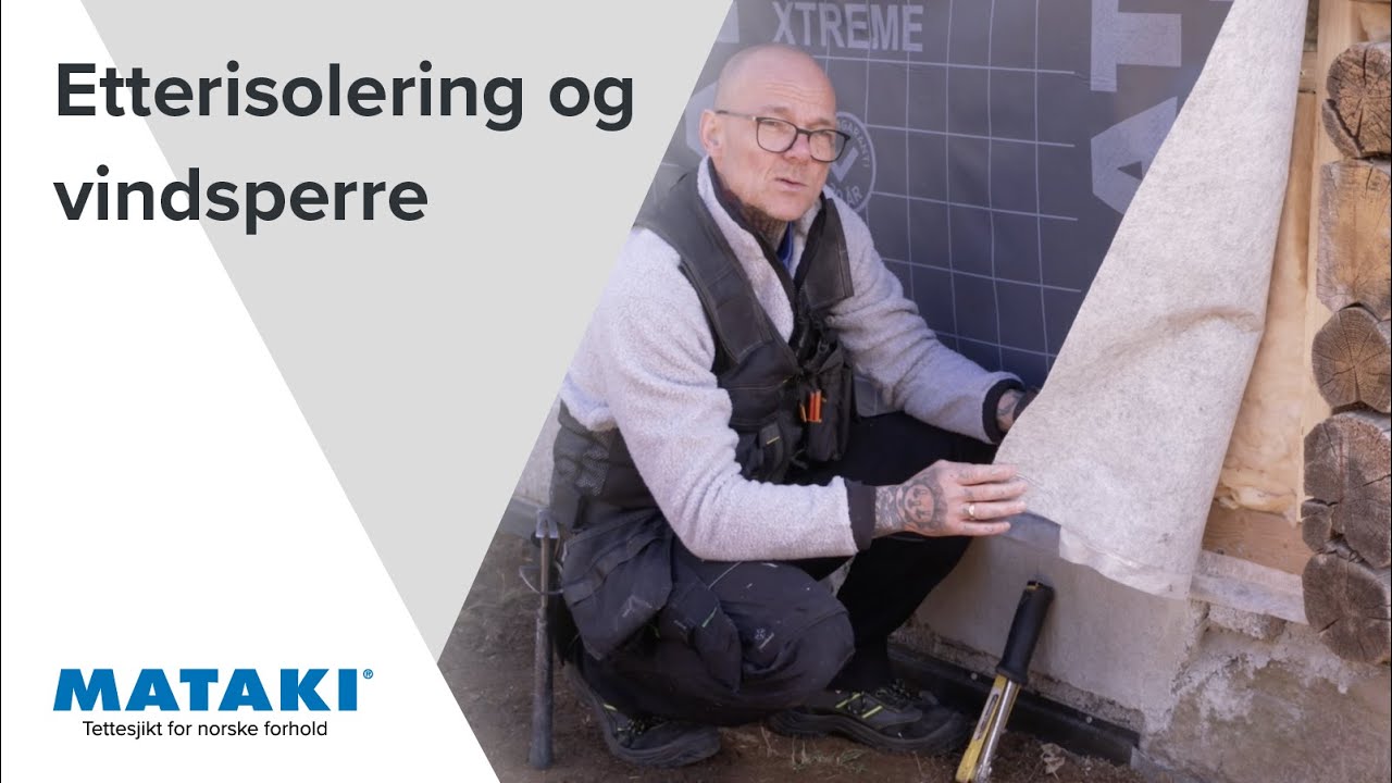 Etterisolering og vindsperre | Rehabilitering