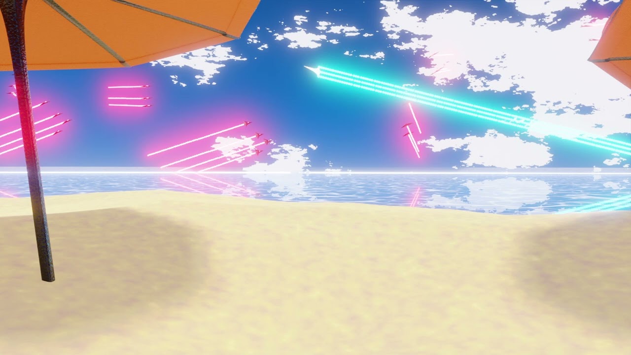 Project CORE: Beach Fight Promo Render #projectcore #indiegame #gamepromotion #aesthetic #blender