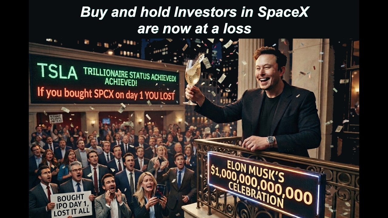 Buy and Hold Investors in SpaceX are now at a loss - We told you this would happen.