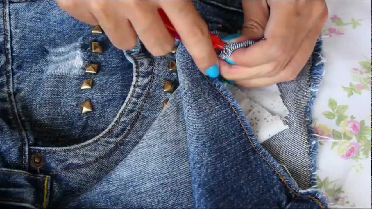 DIY Aplicando tachas e spikes - por Luiza Gomes