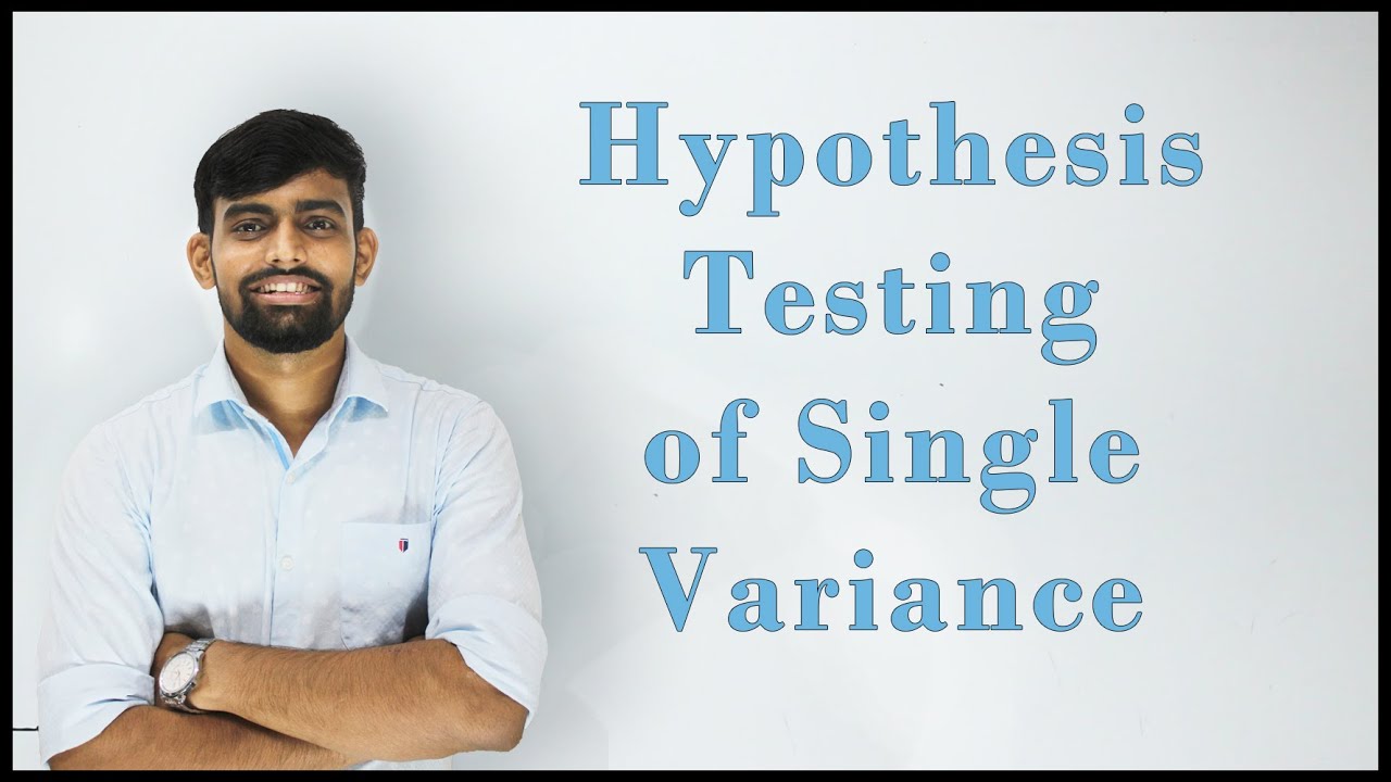 Hypothesis testing for One Population Variance | Statistics | Engineering Maths 4 | Lec 2 |