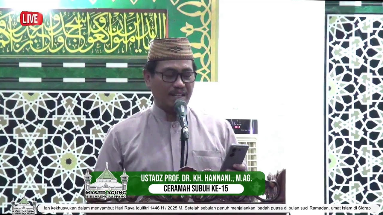 Live Streaming Masjid Agung Sidenreng Rappang