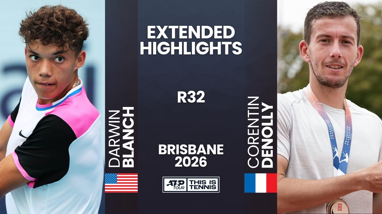 Darwin Blanch vs Corentin Denolly | Round of 32 Highlights | ATP Challenger Brisbane 2026