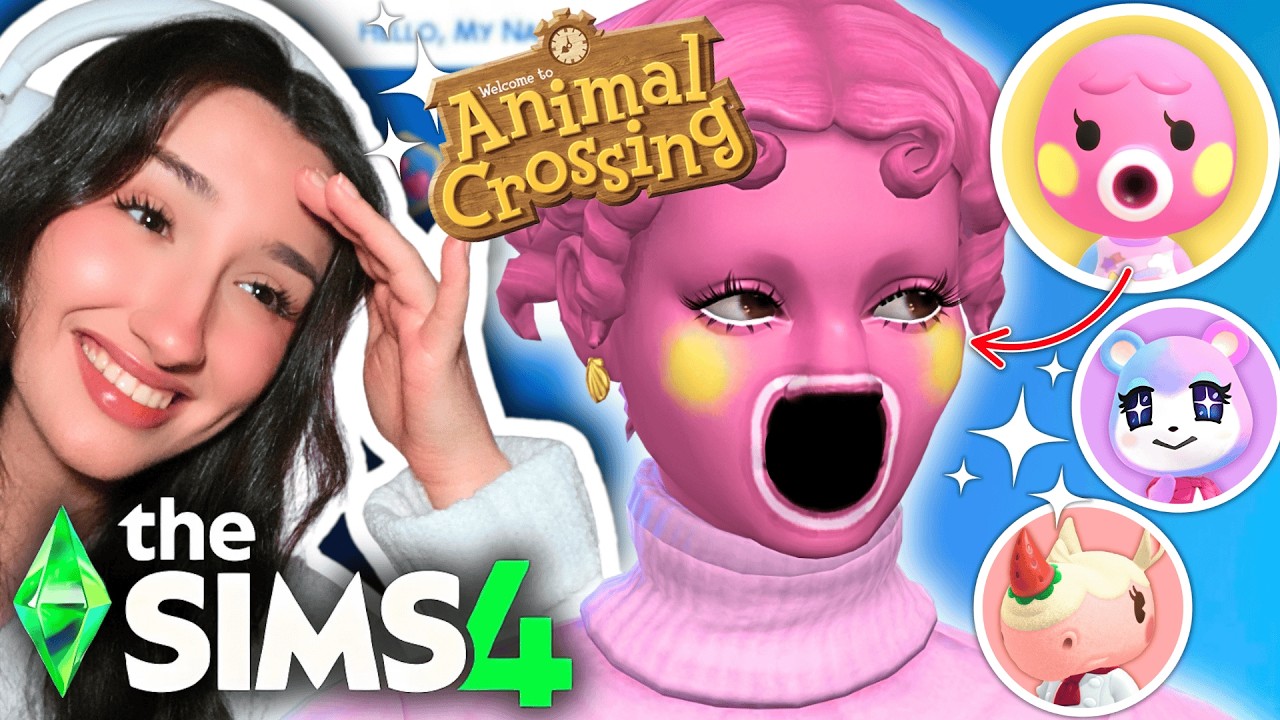 recreating my Animal Crossing villagers in The Sims 4