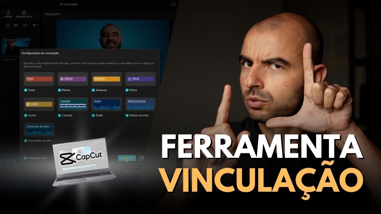 O Segredo para Manter Tudo no Lugar. Entenda de Vez Como Funciona a Vinculação no CapCut PC