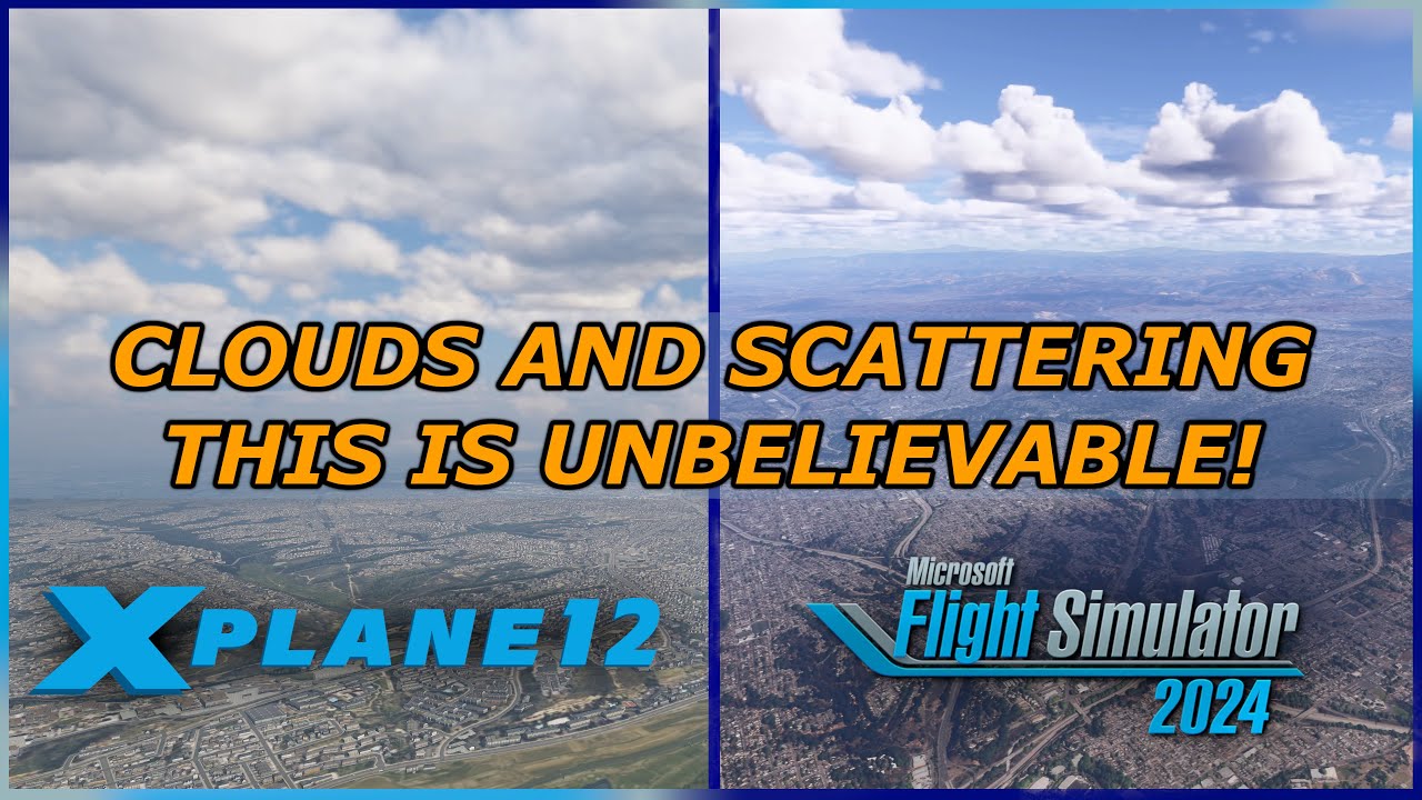 MSFS 2024 vs X-Plane 12.4 - YOU WILL NOT BELIEVE THIS - CLOUDS COMPARISON