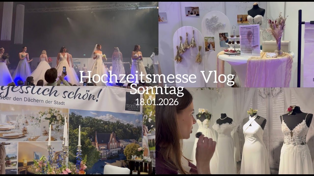 Hochzeitsmesse Vlog | Fashion show, Wedding vibes, Outfit check💍✨