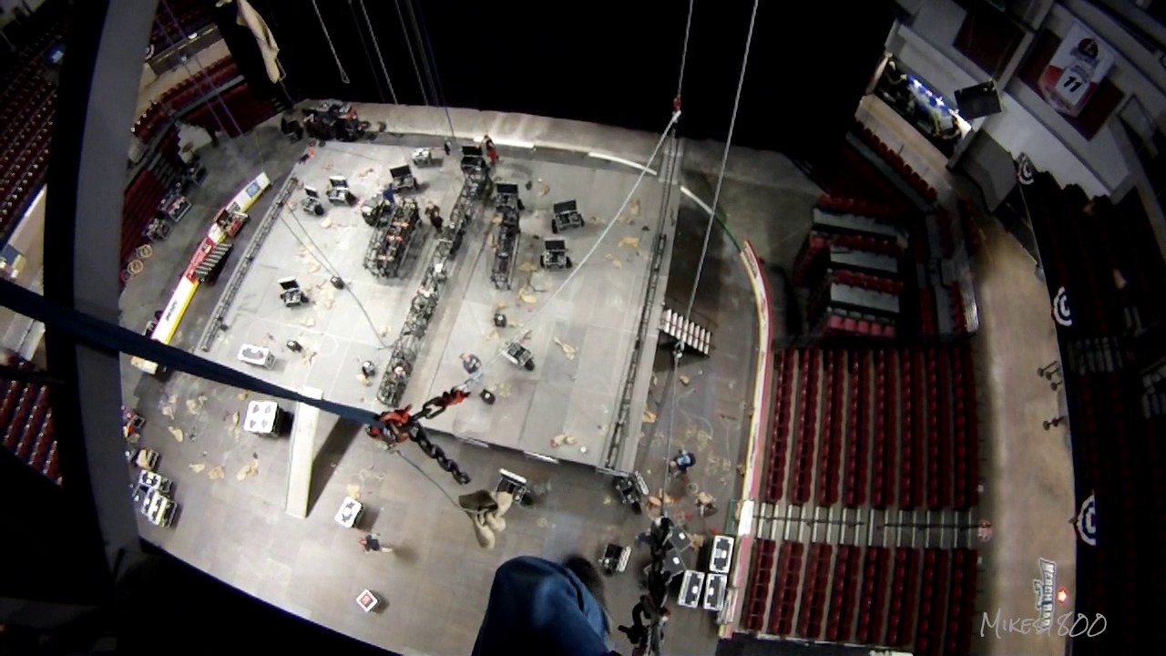 Stage Rigging - Point Going Out, In and Out Again