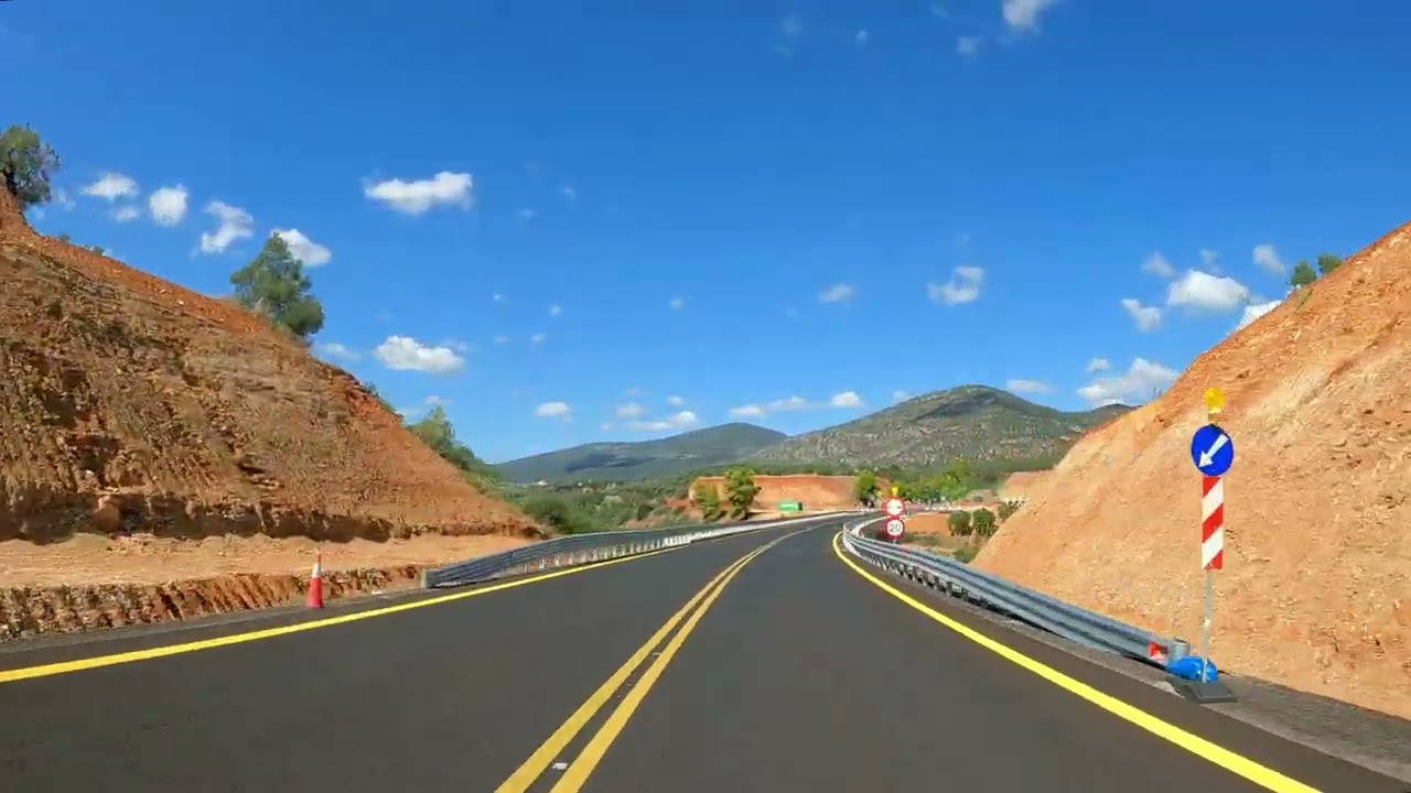 Driving in Greece, from Astros (Arkadia) to Tripoli