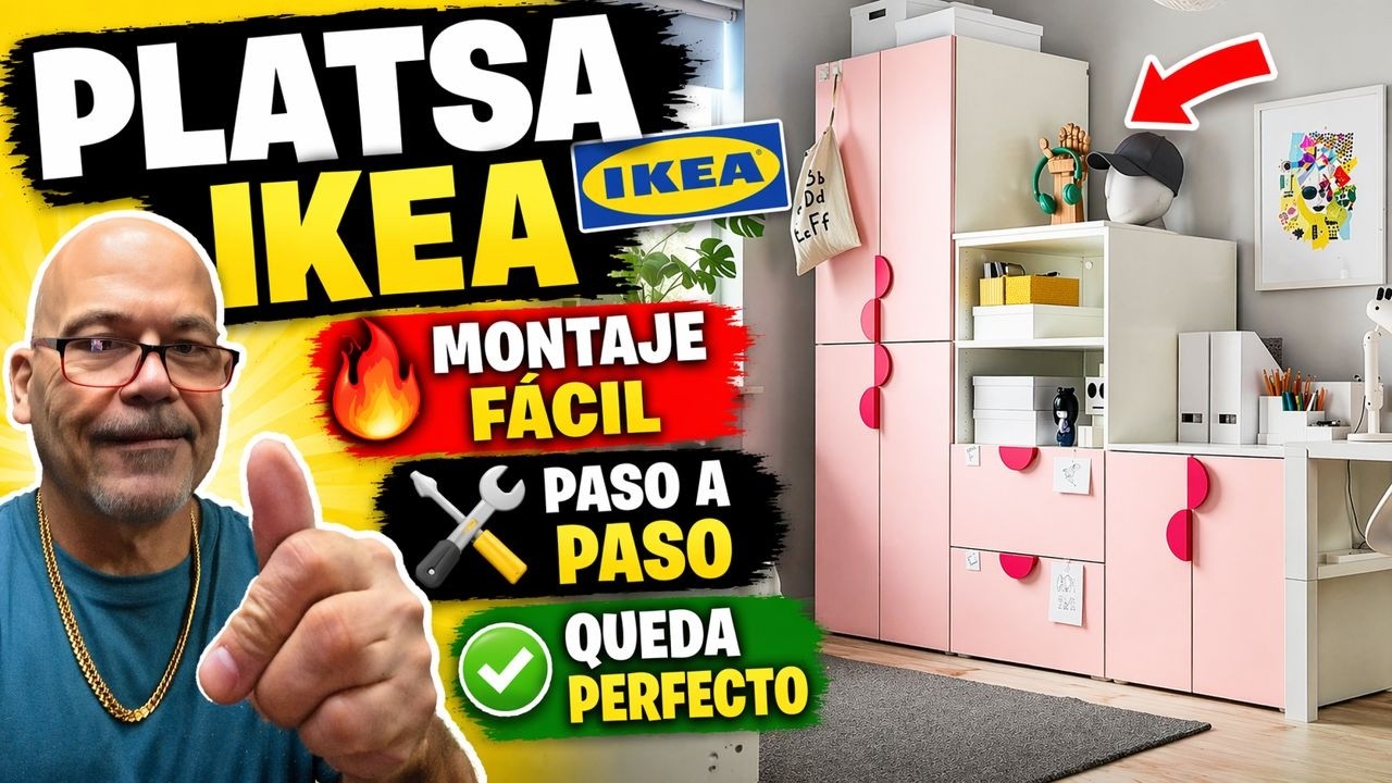 😱 CÓMO MONTAR ARMARIO MODULAR PLATSA DE IKEA A MEDIDA PARA NIÑA