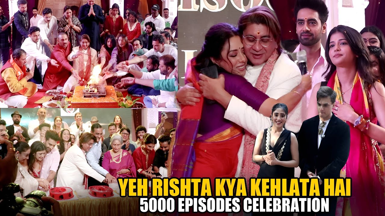 Yeh Rishta Kya Kehlata Hai 5000 Episode Celebration Shivangi Joshi And Mohsin Khan, Samridhi, Rohit