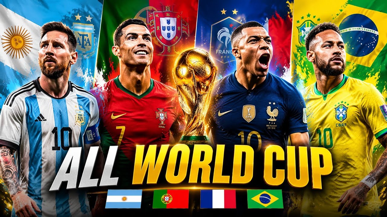 Argentina 🇦🇷 Portugal 🇵🇹 France 🇫🇷 Brazil 🇧🇷 World Cup Anthem 🔥 Ultimate Football Song