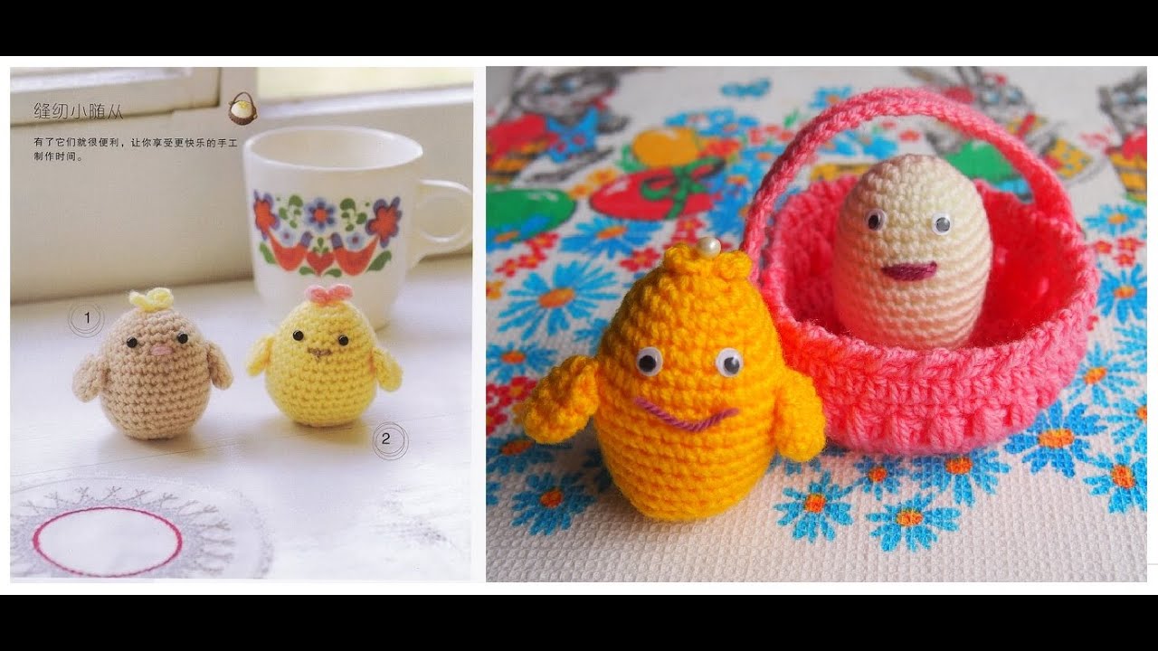 🐥Пасхальный цыпленок крючком. Яйцо крючком Вязание для начинающих. Амигуруми Урок 311 Egg crocheted.