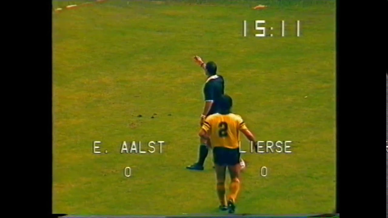 1987-1988 eindronde 5de speeldag Eendracht Aalst - SK Lierse 0-0 (VOLLEDIGE WEDSTRIJD BRT)