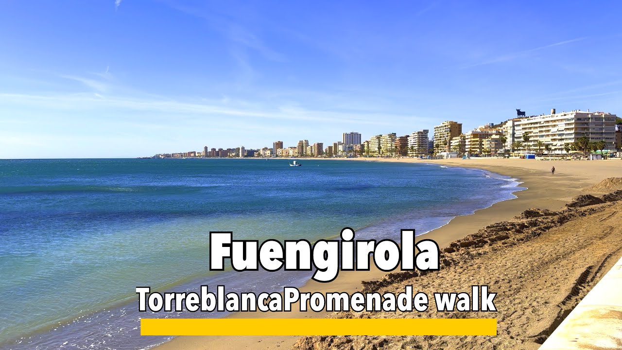 Fuengirola, Torreblanca  to Los Boliches walking video. starting off at Calypso Bar. Its March 2024